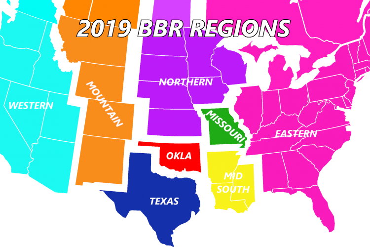 2019 BBR Regions Map