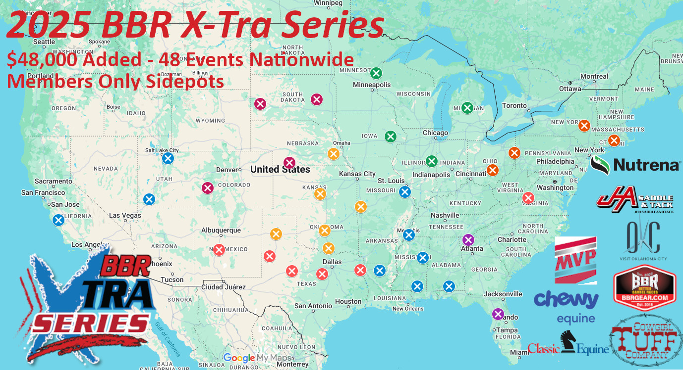 2025 BBR X-Tra Series Map